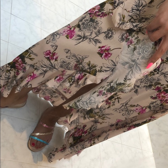 Last 1! FLORAL HIGH LOW MAXI DRESS - Picture 8 of 8